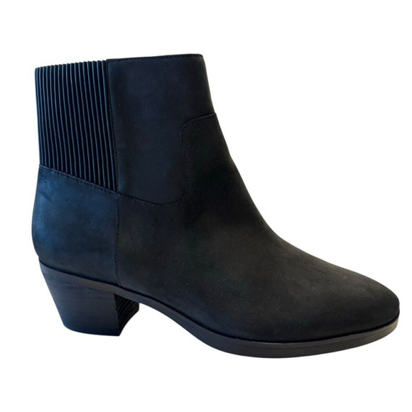 Vionic Women's Shantelle Boots Size 6 Black Waterproof Bootie Suede - Picture 1 of 10